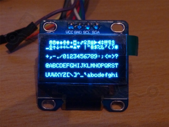 Display OLED 128x64 0,96 inch I2C/SPI Blauw